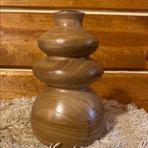 Elegant Brown Wooden Candle holder